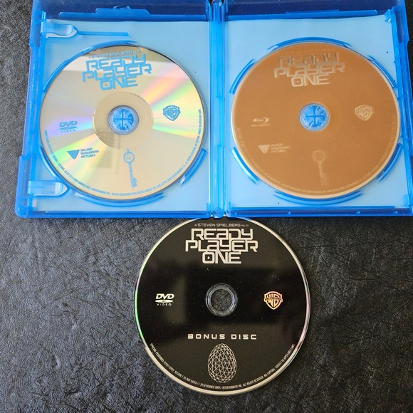 Ready Player One 3 Disc DVD SET - Blu Ray Bonus Disc - Steven Spielberg - Picture 5 of 5